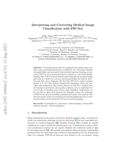 Interpreting and Correcting Medical Image Classification with PIP-Net
