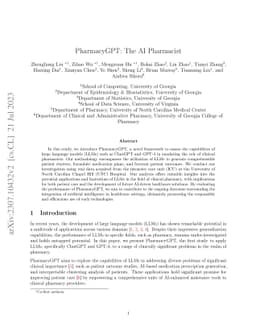 PharmacyGPT: The AI Pharmacist