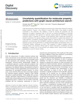 Uncertainty Quantification for Molecular Property Predictions with Graph
  Neural Architecture Search