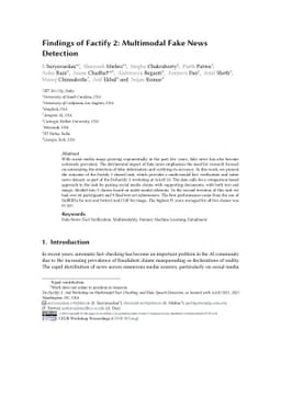 Findings of Factify 2: Multimodal Fake News Detection