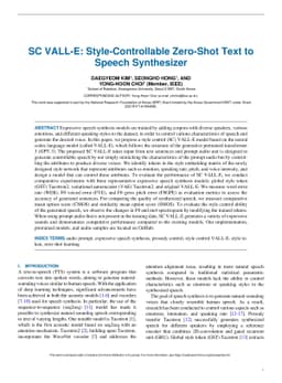 SC VALL-E: Style-Controllable Zero-Shot Text to Speech Synthesizer