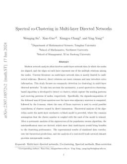 Spectral co-Clustering in Multi-layer Directed Networks