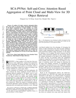 SCA-PVNet: Self-and-Cross Attention Based Aggregation of Point Cloud and
  Multi-View for 3D Object Retrieval