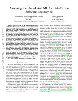 Assessing the Use of AutoML for Data-Driven Software Engineering