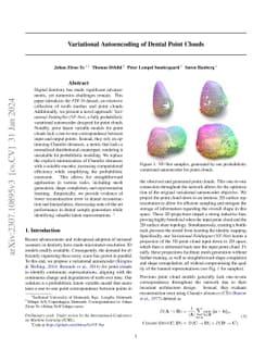 Variational Autoencoding of Dental Point Clouds