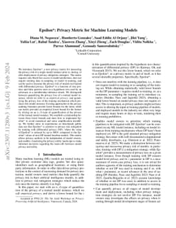 Epsilon*: Privacy Metric for Machine Learning Models