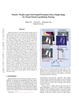 PourIt!: Weakly-supervised Liquid Perception from a Single Image for
  Visual Closed-Loop Robotic Pouring