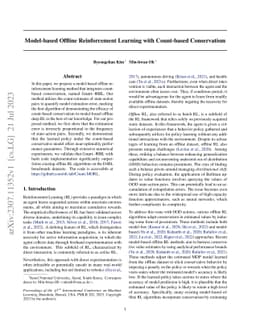 Model-based Offline Reinforcement Learning with Count-based Conservatism