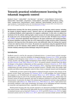 Towards practical reinforcement learning for tokamak magnetic control