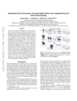 Rethinking Mesh Watermark: Towards Highly Robust and Adaptable Deep 3D
  Mesh Watermarking