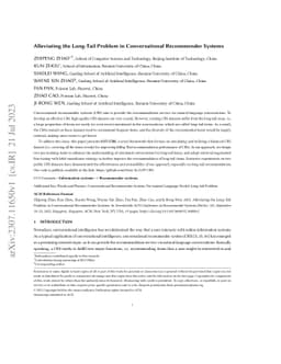 Alleviating the Long-Tail Problem in Conversational Recommender Systems
