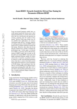 Sensi-BERT: Towards Sensitivity Driven Fine-Tuning for
  Parameter-Efficient BERT