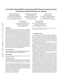 Unveiling Vulnerabilities in Interpretable Deep Learning Systems with
  Query-Efficient Black-box Attacks
