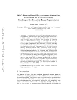 DHC: Dual-debiased Heterogeneous Co-training Framework for
  Class-imbalanced Semi-supervised Medical Image Segmentation