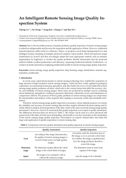 An Intelligent Remote Sensing Image Quality Inspection System
