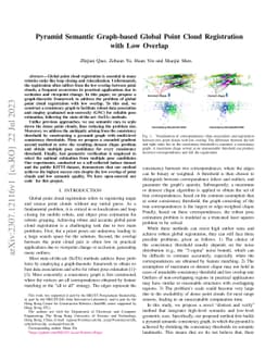 Pyramid Semantic Graph-based Global Point Cloud Registration with Low
  Overlap