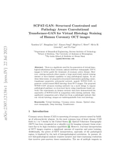 SCPAT-GAN: Structural Constrained and Pathology Aware Convolutional
  Transformer-GAN for Virtual Histology Staining of Human Coronary OCT images