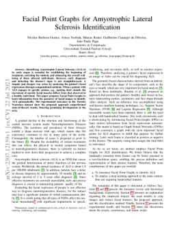 Facial Point Graphs for Amyotrophic Lateral Sclerosis Identification