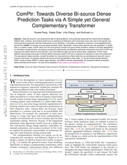 ComPtr: Towards Diverse Bi-source Dense Prediction Tasks via A Simple
  yet General Complementary Transformer