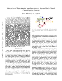 Generation of Time-Varying Impedance Attacks Against Haptic Shared
  Control Steering Systems