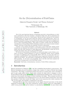 On the (De)centralization of FruitChains