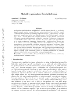 Model-free generalized fiducial inference
