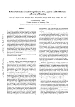 Robust Automatic Speech Recognition via WavAugment Guided Phoneme
  Adversarial Training