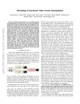 Revisiting Event-based Video Frame Interpolation