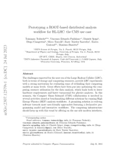 Prototyping a ROOT-based distributed analysis workflow for HL-LHC: the
  CMS use case