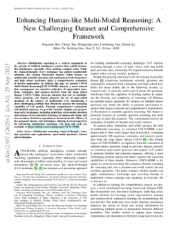 Enhancing Human-like Multi-Modal Reasoning: A New Challenging Dataset
  and Comprehensive Framework