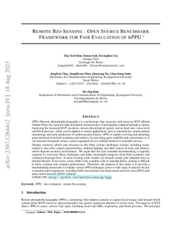 Remote Bio-Sensing: Open Source Benchmark Framework for Fair Evaluation
  of rPPG