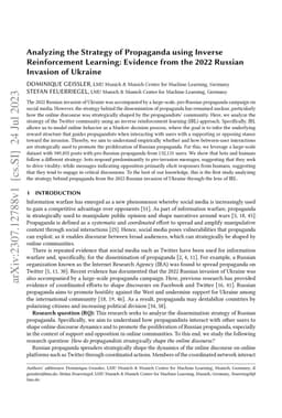 Analyzing the Strategy of Propaganda using Inverse Reinforcement
  Learning: Evidence from the 2022 Russian Invasion of Ukraine