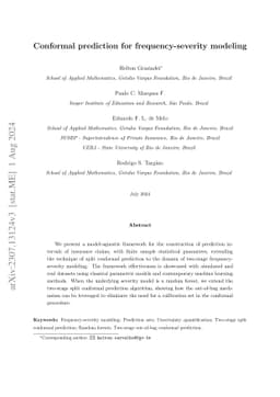 Conformal prediction for frequency-severity modeling