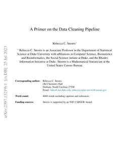 A Primer on the Data Cleaning Pipeline