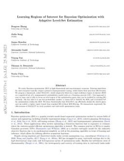 Learning Regions of Interest for Bayesian Optimization with Adaptive
  Level-Set Estimation
