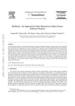 BotHawk: An Approach for Bots Detection in Open Source Software Projects