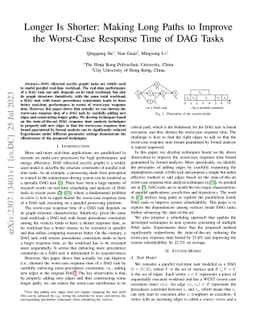Longer Is Shorter: Making Long Paths to Improve the Worst-Case Response
  Time of DAG Tasks