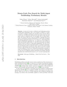 Monte-Carlo Tree Search for Multi-Agent Pathfinding: Preliminary Results