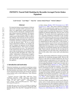INFINITY: Neural Field Modeling for Reynolds-Averaged Navier-Stokes
  Equations