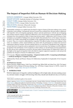 The Impact of Imperfect XAI on Human-AI Decision-Making