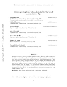 Reinterpreting survival analysis in the universal approximator age