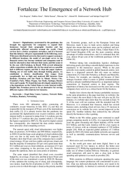 Fortaleza: The emergence of a network hub