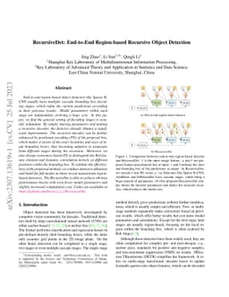 RecursiveDet: End-to-End Region-based Recursive Object Detection