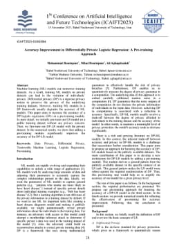 Accuracy Improvement in Differentially Private Logistic Regression: A
  Pre-training Approach