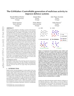 The GANfather: Controllable generation of malicious activity to improve
  defence systems