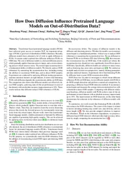 How Does Diffusion Influence Pretrained Language Models on
  Out-of-Distribution Data?