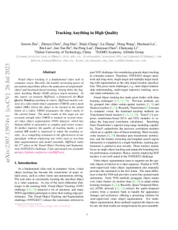Tracking Anything in High Quality