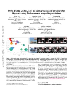 Unite-Divide-Unite: Joint Boosting Trunk and Structure for High-accuracy
  Dichotomous Image Segmentation