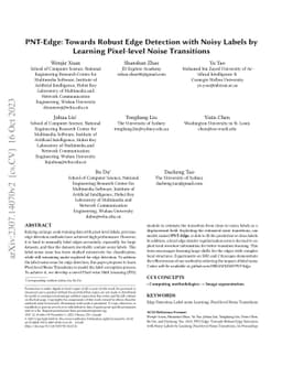 PNT-Edge: Towards Robust Edge Detection with Noisy Labels by Learning
  Pixel-level Noise Transitions