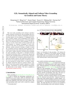 G2L: Semantically Aligned and Uniform Video Grounding via Geodesic and
  Game Theory